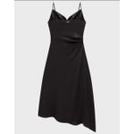 Vestido Midi Recorte Assimétrico Em Cetim - ENFIM