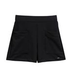 Short Feminino Em Malha Marialícia Preto