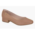 Sapato Salto Baixo Moleca Nude Feminino