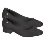 Sapato Salto Baixo Moleca Preto Feminino