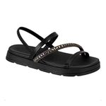 SANDALIA FLATFORM MOLECA PRETO 