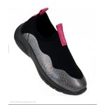 Tênis Infantil Volta As Aulas Kids WorldColors - Preto/pink 