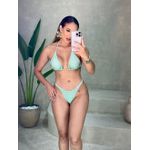 BIQUÍNI FITA FOLHAGEM VERDE