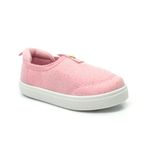 Tênis Molekinha Bebê Slip On Calce Fácil Rosa