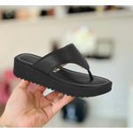 Chinelo Feminino Vizzano Flatform Tiras Largas Preto