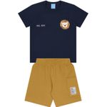 Conjunto Camiseta e Bermuda Masculina Infantil Kamylus