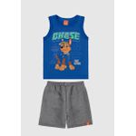 Conjunto Infantil Menino Regata Patrulha Canina Em Algodão Malwee Kids