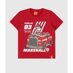 Camiseta Infantil Menino Manga Curta Patrulha Canina Em Algodão Malwee Kids