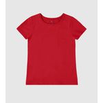Blusa Infantil Menina Decote Redondo Vermelha Malwee Kids