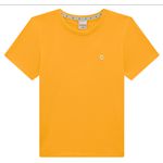 Camiseta Menino Manga Curta Em Algodão - Carinhoso Amarela