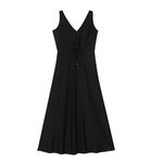 Vestido Feminino Alça Ajustável Marialícia Preto