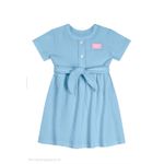 VESTIDO MALHA CANELADA AZUL