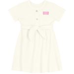 VESTIDO MALHA CANELADA OFF-WHITHE