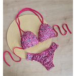 Biquíni Empina Bumbum Onça Pink