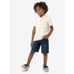 Conjunto Infantil Camisa Polo Manga Curta E Bermuda Jeans Off