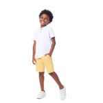 CONJUNTO INFANTIL MENINO CAMISETA E BERMUDA EM MOLETINHO MALWEE KIDS BRANCO 