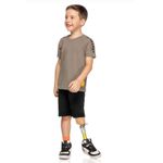 Conjunto Infantil Camiseta e Bermuda Moletinho Elian 