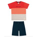 Conjunto Infantil 2pçs Manga Curta Colorittá Tropical Paradise 