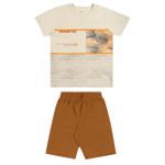 Conjunto Infantil Camiseta e Bermuda Moletinho Elian