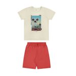 Conjunto Infantil Menino Praia Elian Cinza