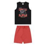 Conjunto Infantil Menino Player Elian Preto