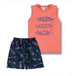 Malwee Kids - Conjunto Menino Laranja