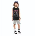 Conjunto Infantil Camiseta e Bermuda Moletinho Kamylus
