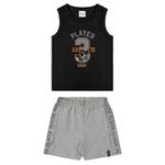 Conjunto Infantil Elian Regata Estampa Player
