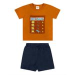 Conjunto Infantil Menino Moderno Elian Laranja