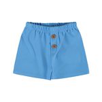 Conjunto Verão Menino Infantil Malwee Camiseta Estampada Com Bolso Azul