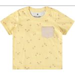 Conjunto Verão Menino Infantil Malwee Camiseta Estampada Com Bolso Amarelo