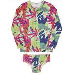 Conjunto Biquíni Menina Folhas - Kamylus