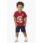 Conjunto Vermelho Patrulha Canina