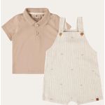 Conjunto Infantil Menino Camiseta e Macacão Viscolinho Malwee Kids