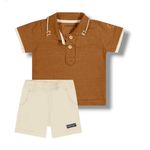 Conjunto Masculino Polo com Retilínea e Bermuda Sarja 70034 - Colorittá