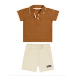 Conjunto Masculino Polo com Retilínea e Bermuda Sarja 70034 - Colorittá