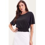 Blusa Feminina De Viscose Marialícia Preto