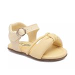 SANDÁLIA PARA BEBÊ INFANTIL KLIN CUPCAKE CANDY COLORS - AMARELO 