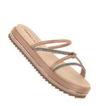 Sandália Beira Rio Flatform - Feminina - Nude