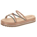 Sandália Beira Rio Flatform - Feminina - Nude