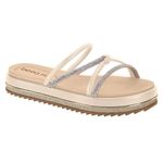 Sandália Beira Rio Flatform - Feminina - off-whitte