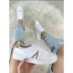 Tênis Feminino Casual Vizzano 12141032 - Branco/Bege