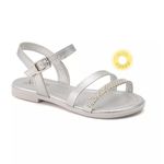 SANDÁLIA INFANTIL KLIN SUAMI MINI FASHION COM STRASS EM FIVELA