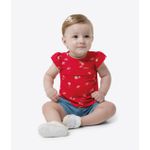 Conjunto Menina Shorts Jeans Com Elastano Carinhoso
