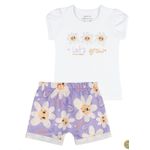 CONJ. KAMYLUS. Flores/ ESTAMPADO