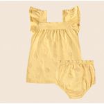 CONJUNTO MALWEE VESTIDO/CALCINHA Amarelo