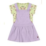 Jardineira Flores com Blusinha Elian