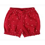 CONJUNTO INFANTIL MENINA REGATA EM ALGODÃO E SHORTS EM VISCOLINHO MALWEE KIDS - VERMELHO