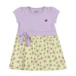 Vestido Flores Lilás Elian