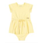 Body Bebê Colorittá Glitter Amarelo